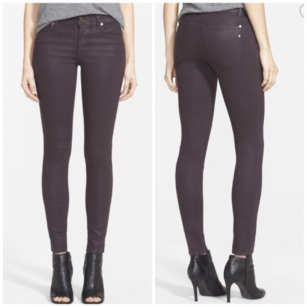 GENETIC Stem Mid Rise Skinny Jeans in Black Licorice
